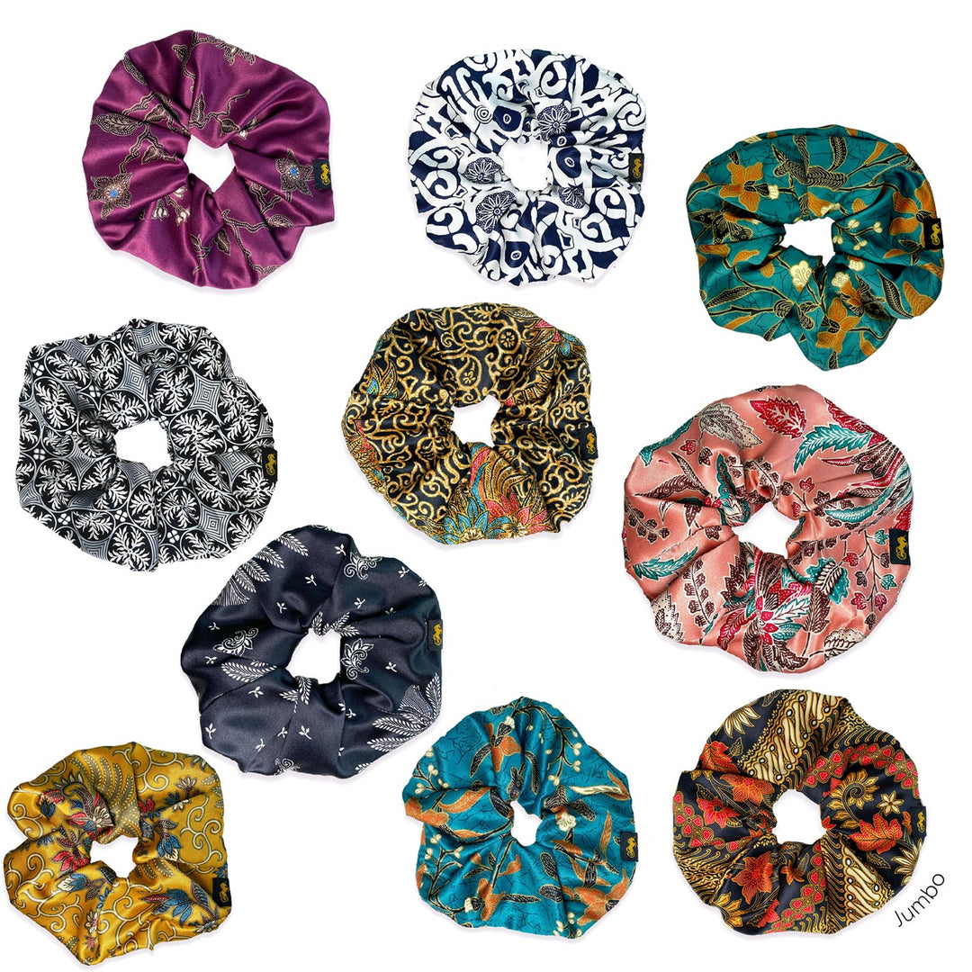 Scrunch Rulos Random Jumbo Scrunchie – Rafikimono